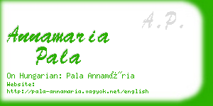 annamaria pala business card